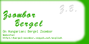 zsombor bergel business card